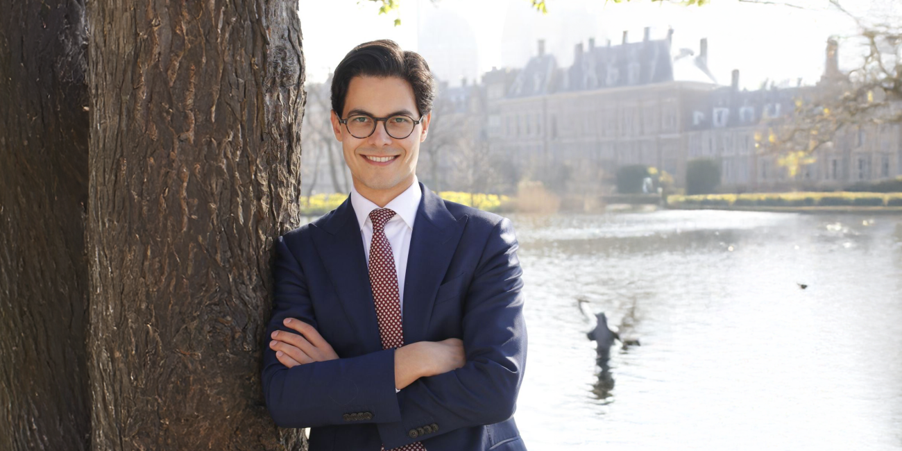 Rob Jetten bij Vijverhof Den Haag