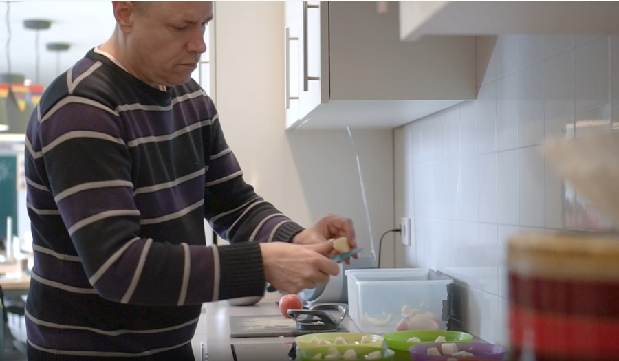 Fruithapjes klaarmaken